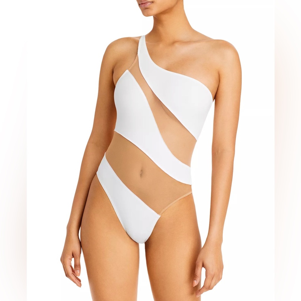 Norma Kamali White Swimsuit